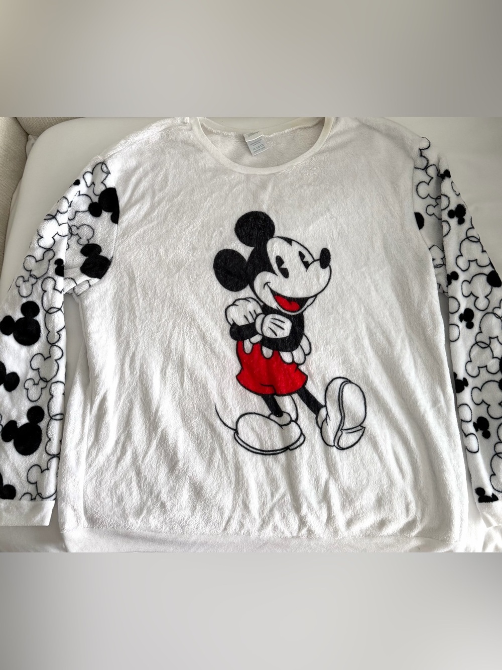 Disney White Tee with Classic Mickey and Red Skirt